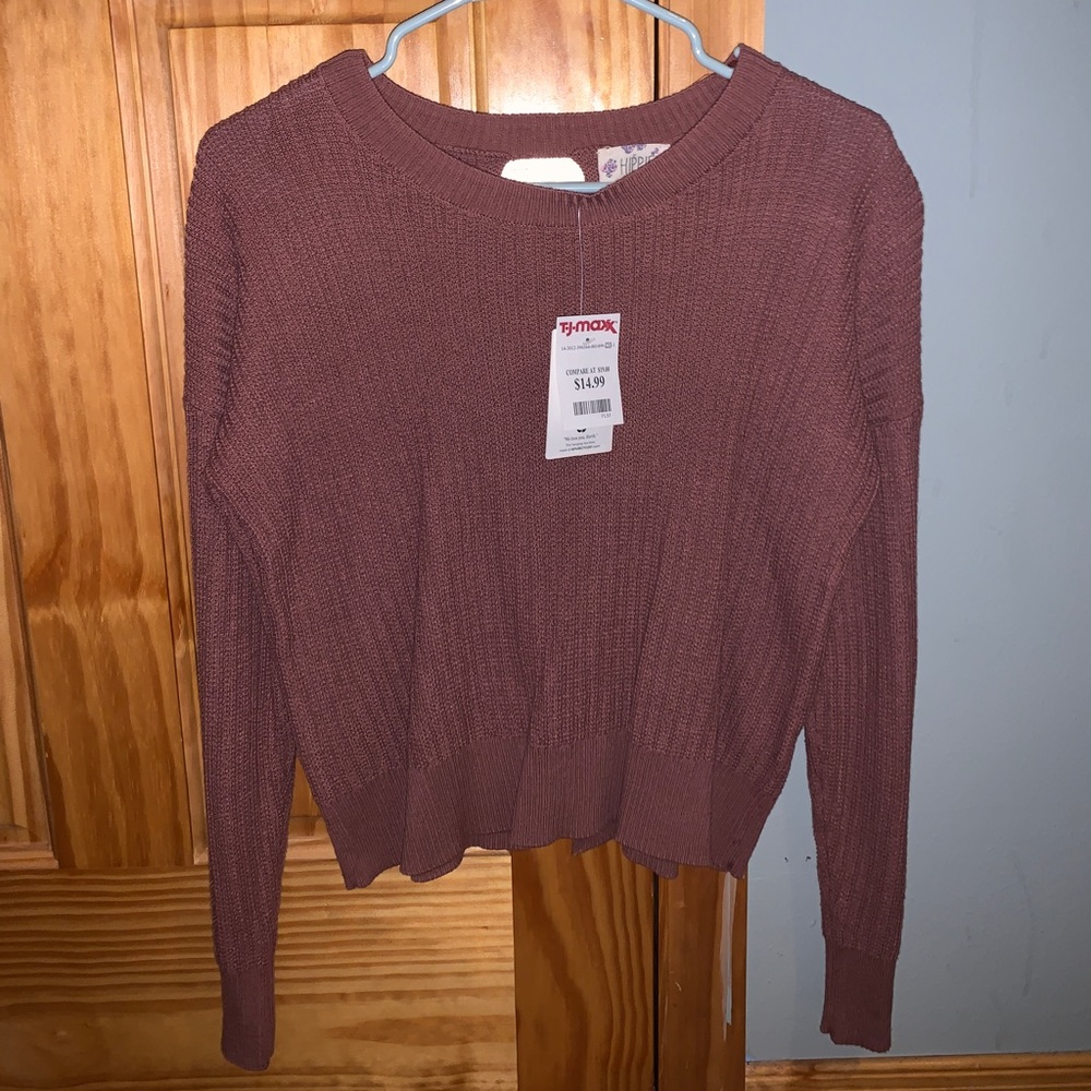 Hippie Rose Mauve Sweater size:medium